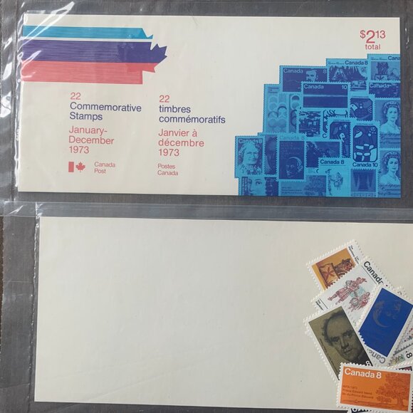 1973 Canada Post Commemorative Stamps annual set x2 unopened - Picture 3 of 6
